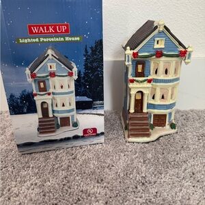 Vintage Victorian porcelain Christmas village house